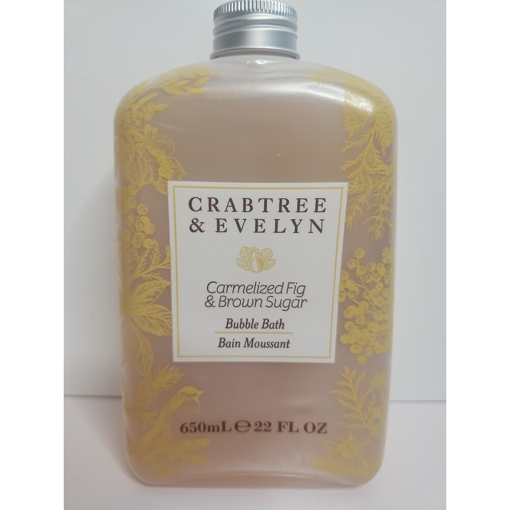 Crabtree & Evelyn CARMELIZED FIG & BROWN SUGAR Bubble Bath 22 fl oz BRAND NEW